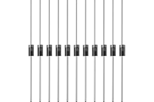 200Pcs 1N5817 Diodes Replacement 1N5817 Schottky Barrier Rectifier Diodes Electronic Accessories for Solar Panel Charger Circ