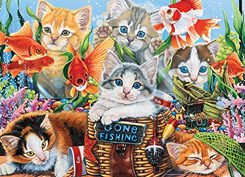 Mega Puzzles 1000pc Gone Fishing