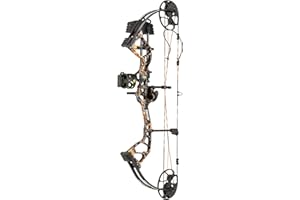 Bear Archery Royale Ready to Hunt Compound Bow Package for Adults and Youth, 12”- 27” Draw Length, 5-50 Lbs Draw Weight, Up to 290 FPS, Limbs Made in USA, Limited Life-Time Warranty