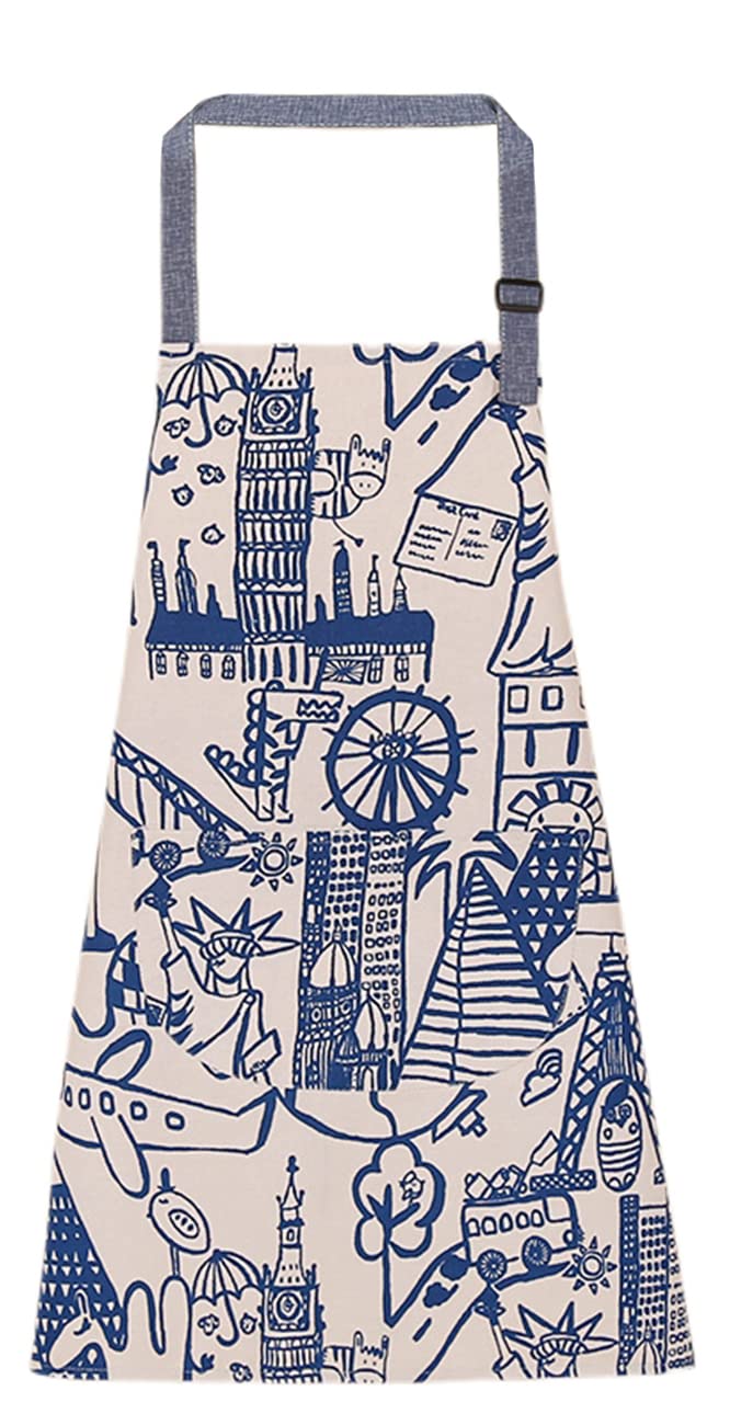 FAIRYGATE Apron with Large Pocket Barbecue Kids Adjustable Child Chef for Boys Girl's Kitchen Cooking Baking Painting Wear Plain School Aprons Suitable for Crafts A3922