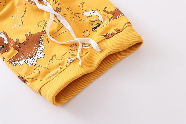 NCFALYBEL LITTLE KIDS CASUAL ATHLETIC SOLID POCKET PULL ON PANTS BOYS AND GIRLS COTTON ACTIVE SWEATPANTS(YELLOW,5-6Y)