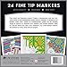 MindWare's Fine Tip Markers: Set of 24