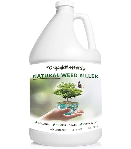 Amazon.com : OrganicMatters Natural Weed Killer Spray, No Glyphosate,  Results in Less Than 24-Hours (128 oz Gallon) : Patio, Lawn & Garden