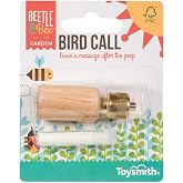 Toysmith Beetle &amp; Bee Wooden Bird Call Toy for Kids Outdoor Nature Play | Backyard Birding, Camping, Hiking, Wildlife Observation, Educational Activity, FSC-Certified Construction, Children Ages 5+