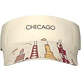 Chicago Empty Top Cap Chicago Flag Baseball Cap Sport Sun Visors Adjustable Cap Chicago Sun Hats Flag Hat