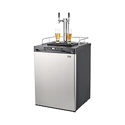 VEVOR Beer Kegerator, Dual Tap Home Draft Beer