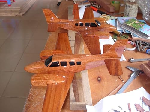 wooden apache helicopter model