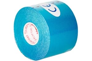 PRAIRIE HORSE SUPPLY Kinesiology Tape Pro, Athletic Waterproof Muscle Support Adhesive Kinesio Sport Tape for Athletes 2 inches x 16.4 feet Single Roll, Light Blue