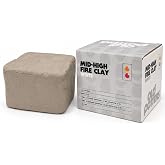 Old Potters Mid High Fire White Stoneware Clay for Pottery | Cone 6-10 | Ideal for Wheel Throwing, Hand Building, Sculpting | Great for All Skill Levels | Greenware Clay, 10 lbs.