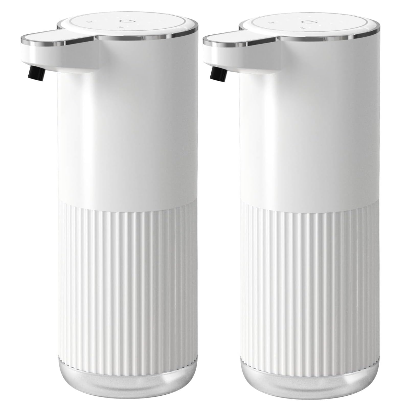 Photo 1 of 2Pack Automatic Soap Dispenser, Touchless Foaming Soap Dispenser Bathroom,Upgrade Hand & Dish Electric Dispenser 4-Level Adjustable Waterproof Wall Mount Kitchen Auto Soap Pump for Thin & Thick Liquid