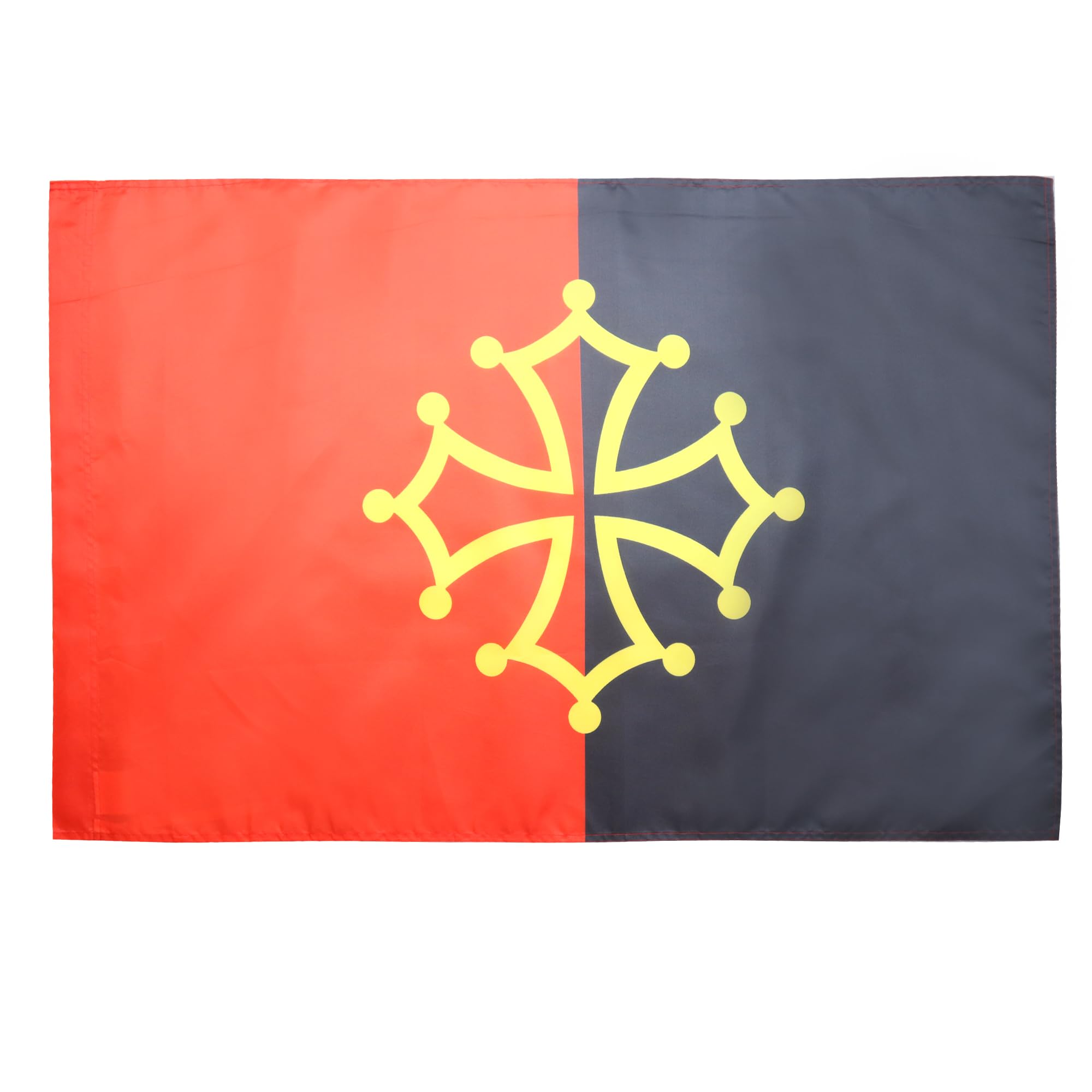 AZ FLAG - Occitania Tolosa Flag - 2x3 Ft - occitan Banner with Sleeve - 100% Polyester - Fade Resistant - Vivid Colors - 2' x 3' Feet - 90x60 Cm