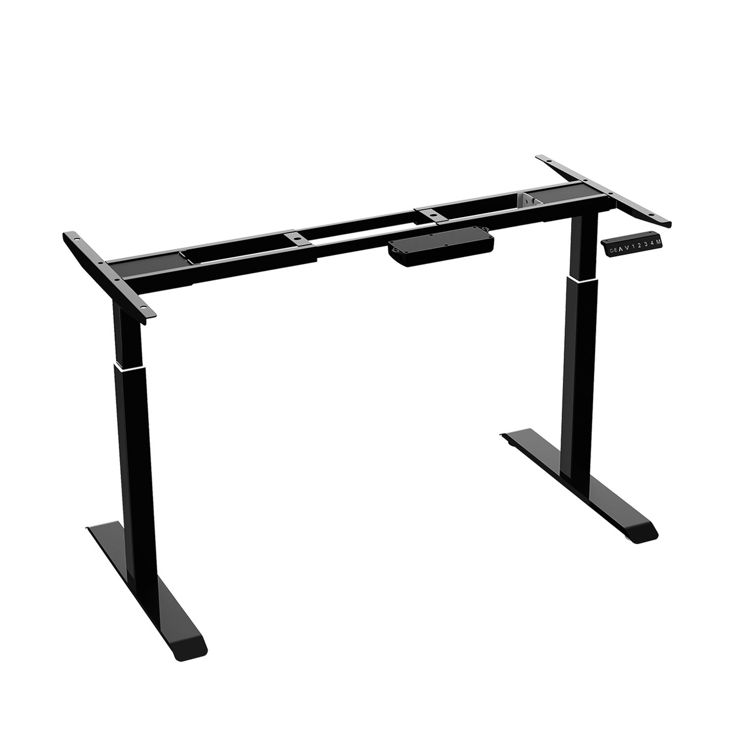 Buy EZO 2 Tier Adjustable Legs Dual Motor Electric Sit To Stand Desk 