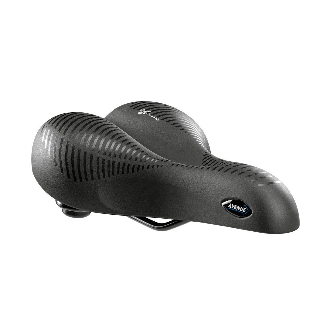 Selle Royal Avenue Men's Moderate ActTex Bicycle Saddle, Dark Grey, Medium