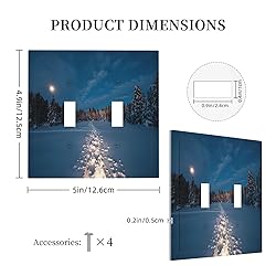 Wpshijia Light Switch Cover Wilderness Snow Cedar