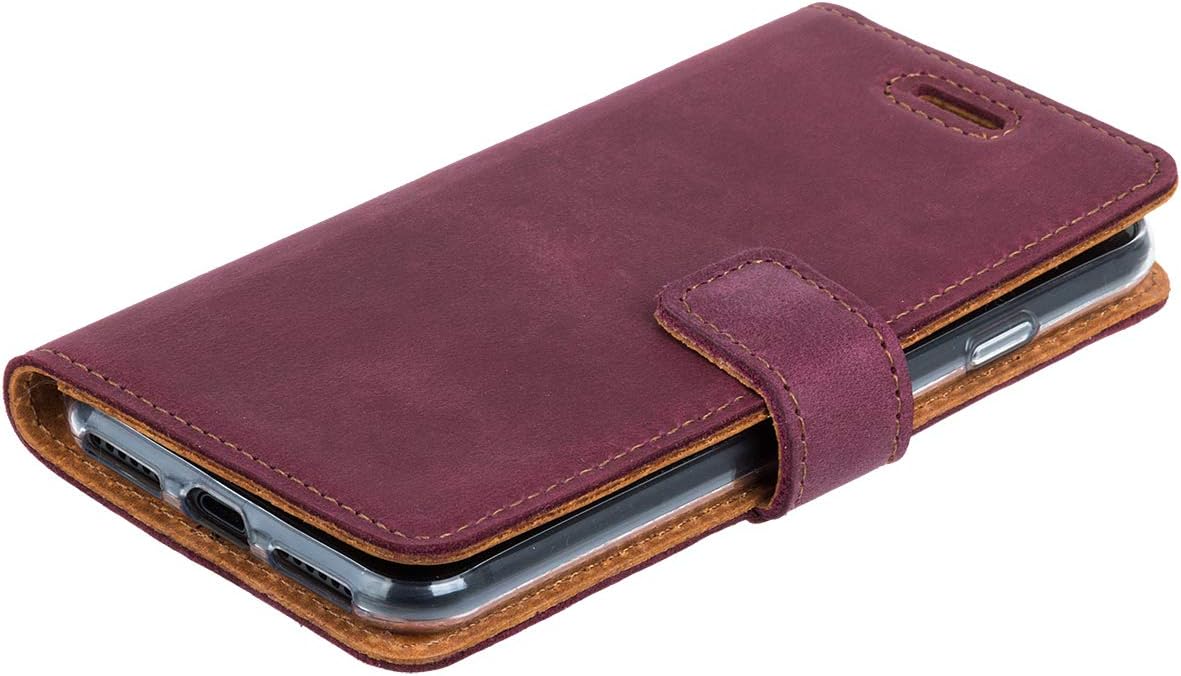 Surazo Leather Wallet Mobile Phone Case Compatible with Sony Xperia XZ3, Flip & Fold Smartphone Case with Stand, RFID Blocker - Image 5