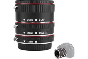 Macro Lens Tube Extension，Fast Auto Focus Macro Lens Tube Extension Adapter Ring 13mm 21mm 31mm Suitable for EOS EF Mount to 