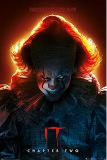 amazon com it 2017 movie poster stephen king pennywise 24in x 36in posters prints amazon com it 2017 movie poster