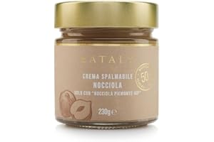 Eataly Hazelnut Spread, Crema Spalmabile Nocciola- Made in Italy, 230g/ 8.1oz. Jar, 1-Pack