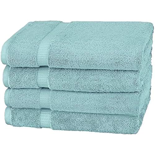 blue green bath towels