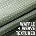 Waffle Woven Cafe Curtains Waterproof Kitchen Window Curtain Sets 2 Planes