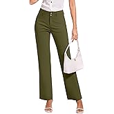 KICZOY Women Dress Pants Stretch Business Straight Leg with Pockets Wear to Work Casual 2026 Suitpants