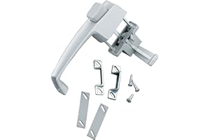 Wright Products - Tie Down Push Button Door Latch for Screen and Storm Doors, Aluminum Grey