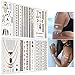 BeneU Bachelorette Temporary Tattoos Body Art Stickers Waterproof Removable Metallic Shiny Jewelry Tattoos High Gloss Shimmer Designs in Gold, Silver, Black & Blue Turquoise