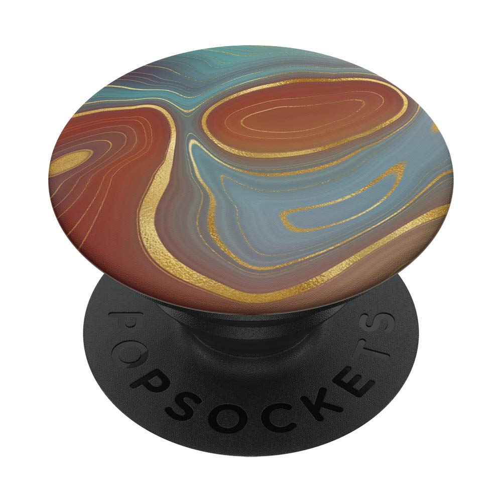 Design in Teal Red Orange Brown Blue AEHP003 PopSockets PopGrip: Swappable Grip for Phones & Tablets