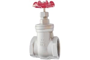 MYWERO 304 Stainless Steel Gate Valve, 1-1/4" NPT Stainless Steel Female Threaded Rotary globe valve for water flow switches, fuel water vapor, air switches, for sump pumps and air compressors DN32