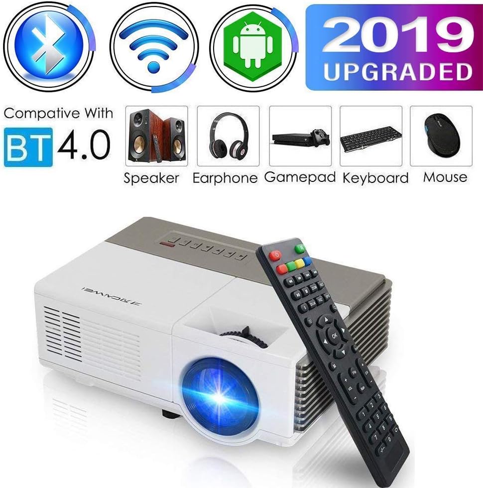 Pocket Bluetooth WiFi Wireless Mini Projector with HDMI