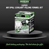 SWANLAKE No-Spill Coolant Funnel Kit Universal 15Pcs Adapters view 9