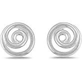 Boma Jewelry Sterling Silver Spiral Stud Earrings