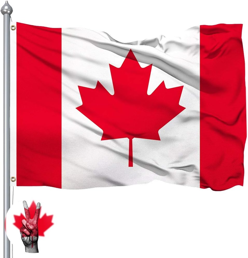 Canada Flag - 400D Polyester Premium Quality - Canadian Supporter Fans Decoration Flag 5ftx3ft/150 x 90cm