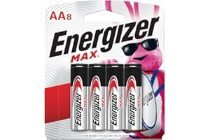 Eveready Energizer Max Alkaline AAA Batteries 8 ea, Silver (E92MP-8)
