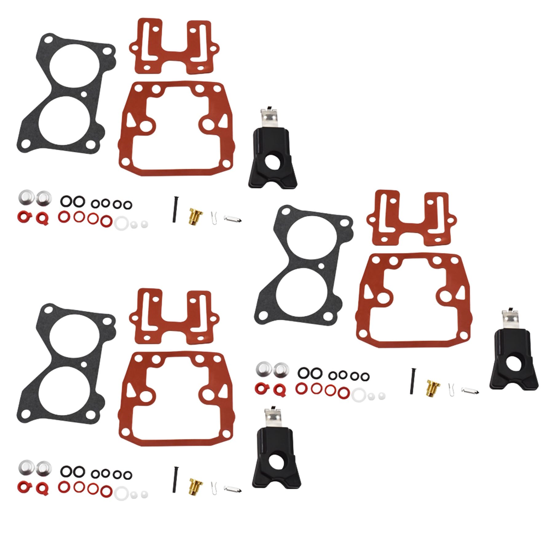 Photo 1 of 3-Pack Carburetor Repair Kit Replacement for Johnson V6 150 155 175 185 200 235HP 18-7046