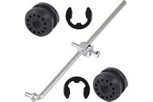 HIHIAV 52105555AA for Dodge RAM Transfer Case Shifter Control Linkage with 2 Clip+ 68078974AA Grommet Bushing kit for 2002 2003 2004 2005 Dodge Ram 1500 2500 3500,4x4 4WD 02 03 04 05 Replace 926-884 926884