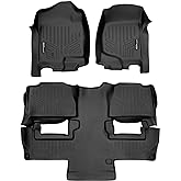MAXLINER Floor Mats 2 Row Liner Set for 2011-2014 Chevrolet Tahoe