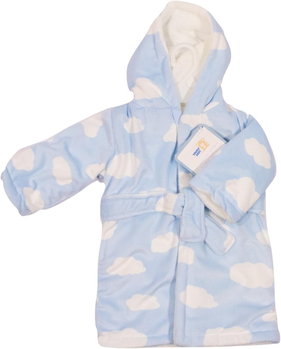 Snugly Baby Ultra Plush Infant Robe (Blue Clouds)