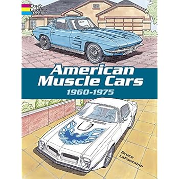 American Muscle Cars, 1960-1975 (Dover History Coloring Book)