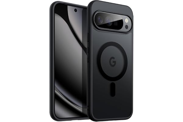 JETech Magnetic Case for Google Pixel 10/10 Pro 2025, Compatible with MagSafe and Pixelsnap Charger, Translucent Matte Back S