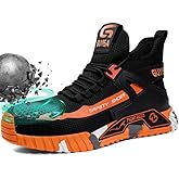 GUYISASH Steel Toe Shoes for Men Work Safety Industrial Protective Men’s Work Shoes for Construction Comfortable Lightweight Warehouse Factory