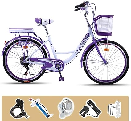 purple adult bike