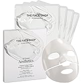 THE FACE SHOP Original Vegan Collagen Face Mask, Korean Glass Skin Essential, Peptide Hydrogel Mask for Firming & Skin Elasticity, Moisturizing, 4EA