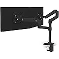 Ergotron – LX Vertical Stacking Dual Monitor Arm, VESA Desk Mount – for 2 Monitors Up to 24 Inches, 7 to 20 lbs Each – Matte Black