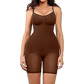 SHAPELLX Shapewear for Women Seamless Tummy Control Bodysuits for Women Body Shaper Thigh Slim Butt Lifting Shapewear