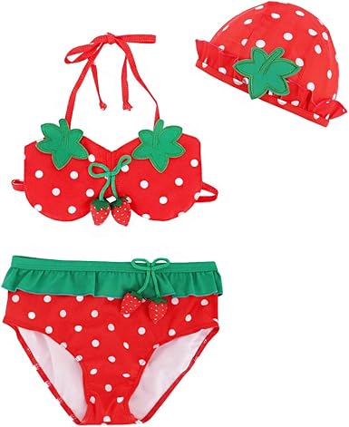 strawberry bathing suit baby