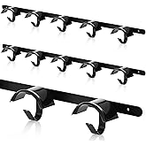 Zonon Horse Tack Bridle Hooks Metal Horse Bridle Rack Stall Hanger for Tack Harness Storage Stall Fence Barn Supplies(2 Pcs,Five Hooks)