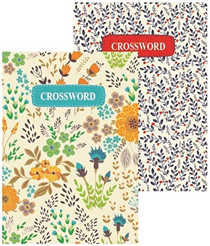 Squiggle Pocket Floral Crossword Challenge Book - 110 Puzzles, X1 Random Book