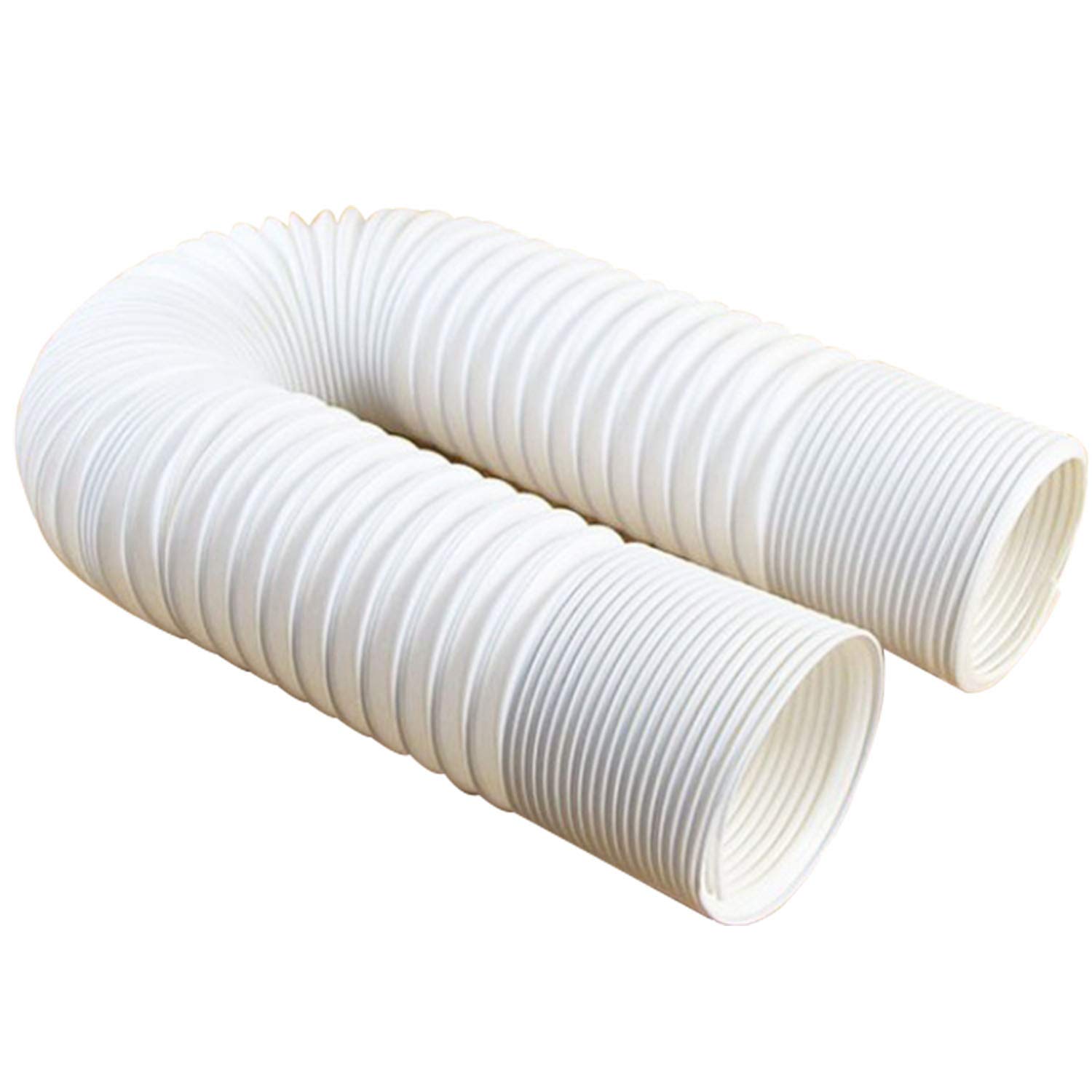 5 Inch Diameter Intake/Exhaust Hose | PVC Extend Vent Hose for Portable Air Conditioner Replacement Hose，Counterclockwise Installation Direction(Length 59 Inch)
