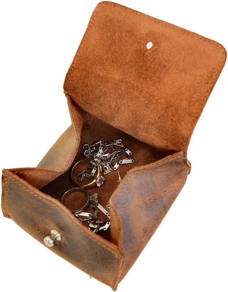 Amazon.com: Hide & Drink, Leather Jewelry Pouch/Case/Rings/Organizer ...